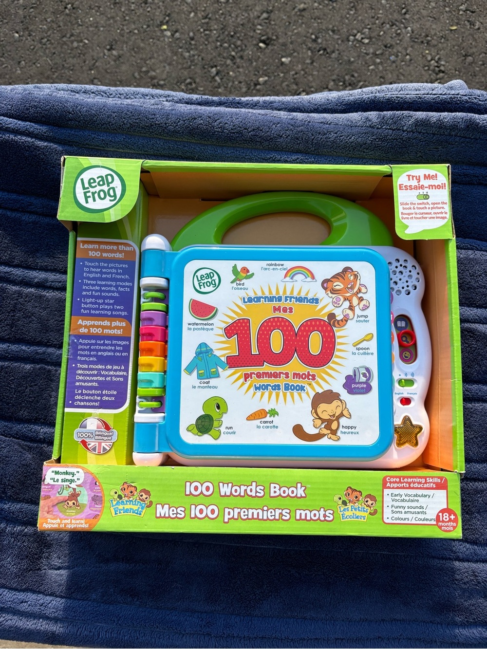 LeapFrog 100 Words Book Kids Learning Toy — Blue and Green